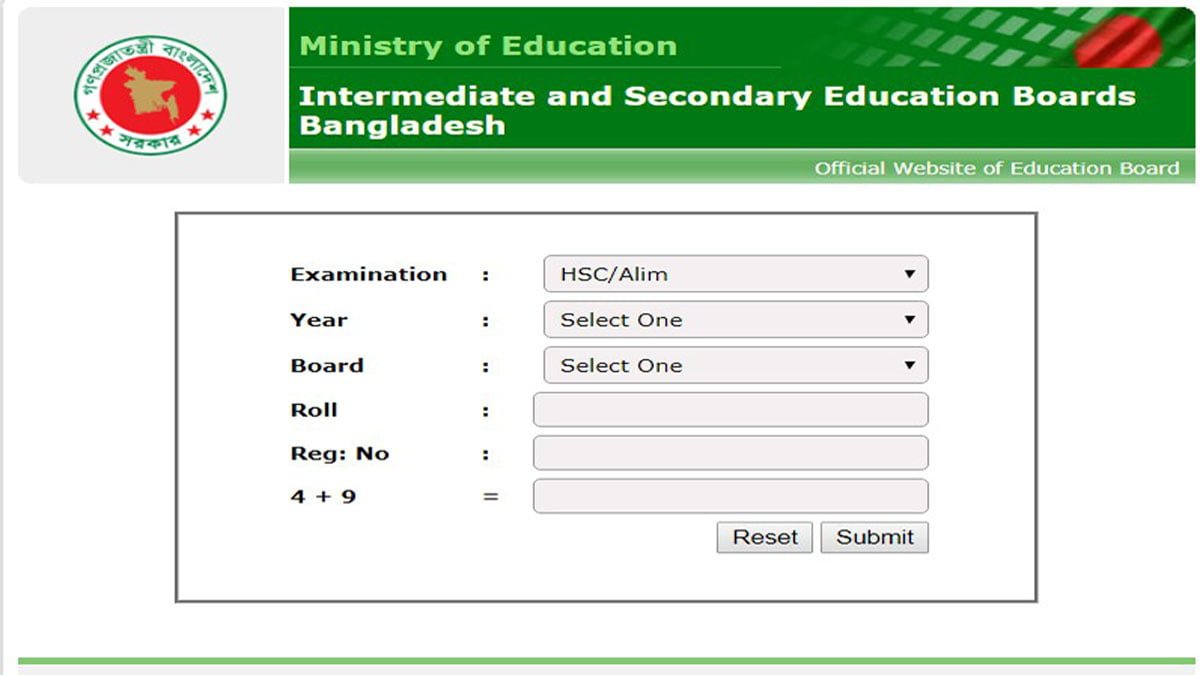 HSC Result of 2021