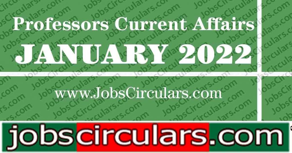 Professors Current Affairs JANUARY